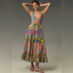 FARM Rio Garden Mix Midi Dress